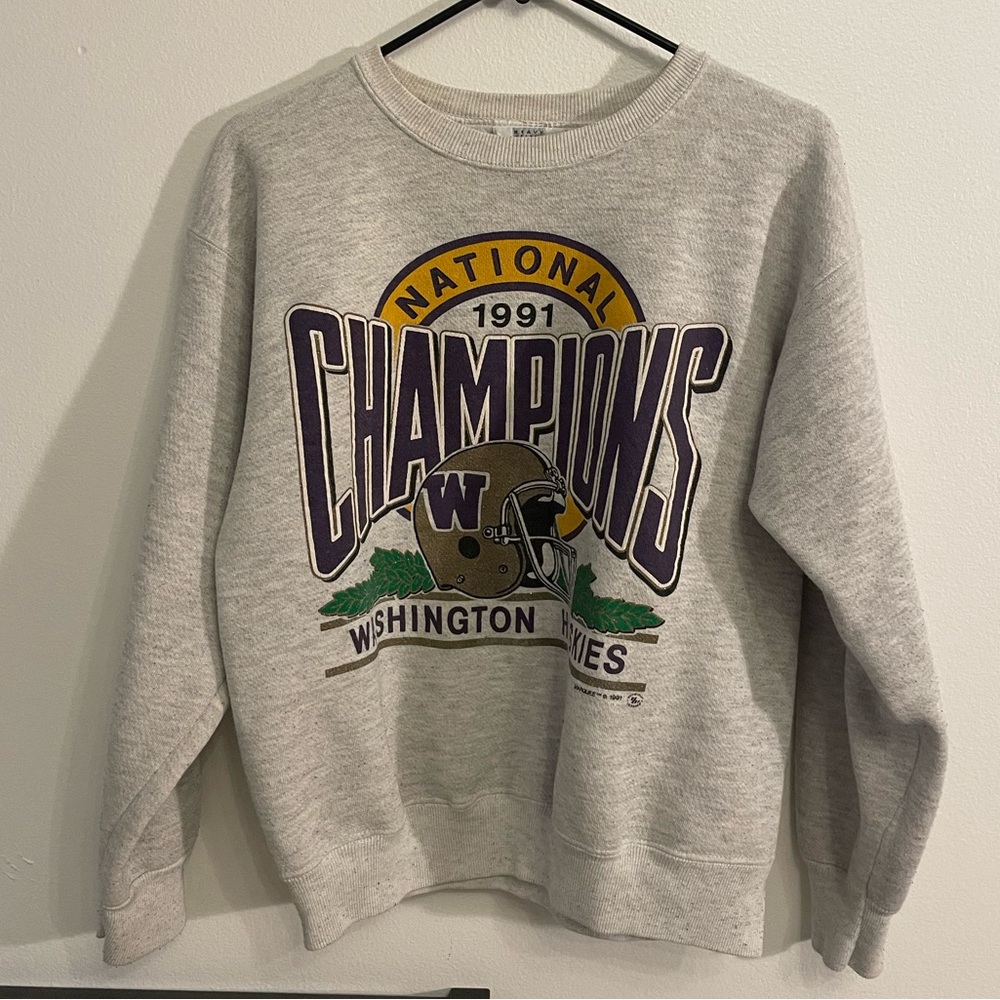 1991 University of Washington Crew Neck Sweatshirt